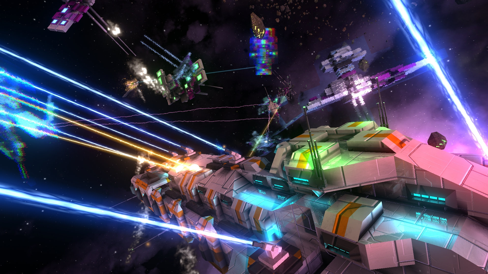 Avorion gameplay — close-quarters combat
